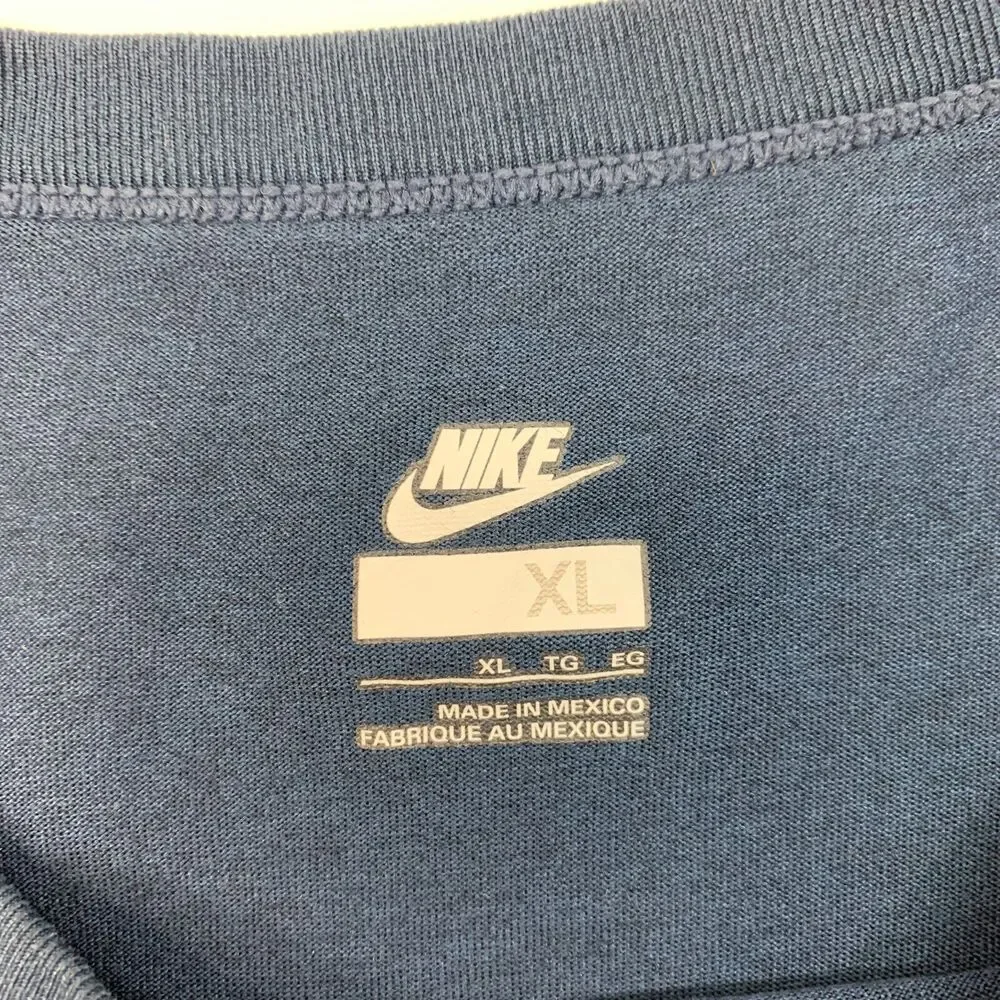 Vintage Nike Training T Shirt Mens XL Extra Large Navy Performance Tee *READ
